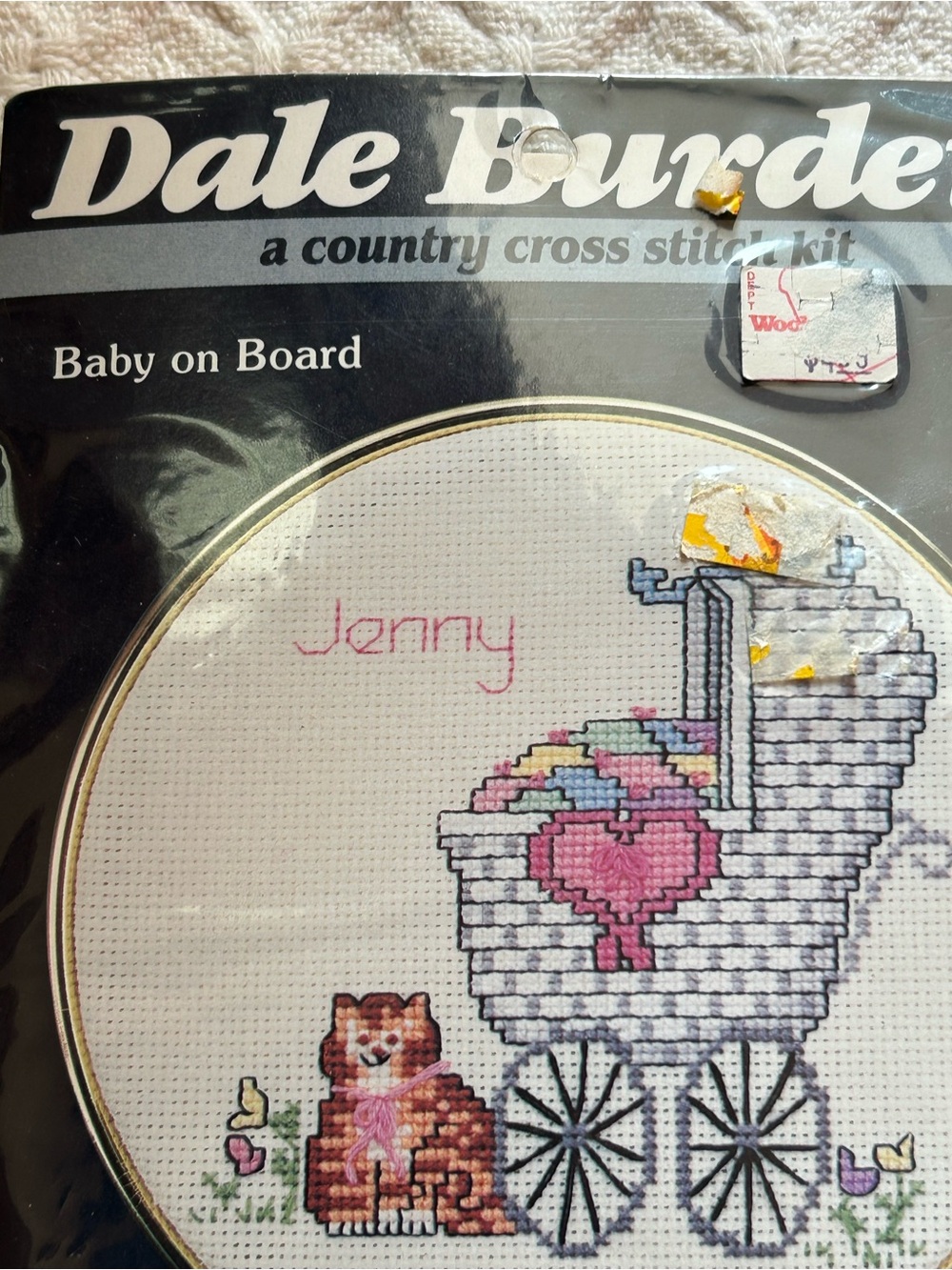 Dale Burdett "Baby on Board" Cross Stitch Kit - CK632 - 1987 Sealed - Picture 4 of 8